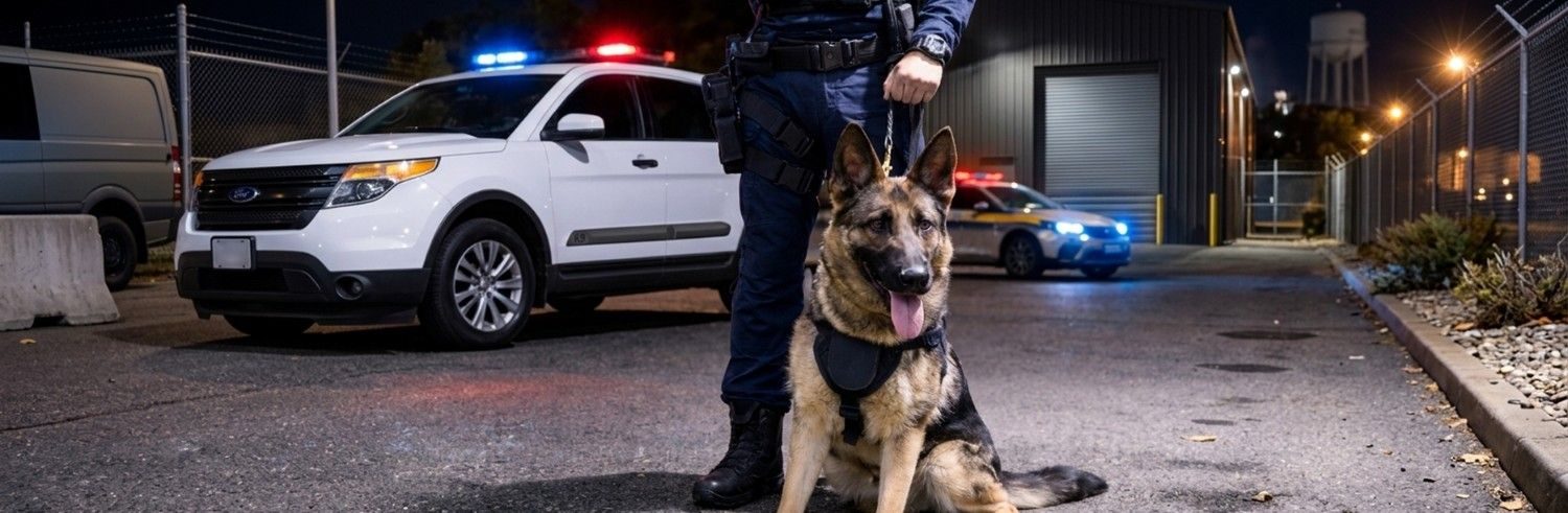 Alarm Response with K9 Dog Security